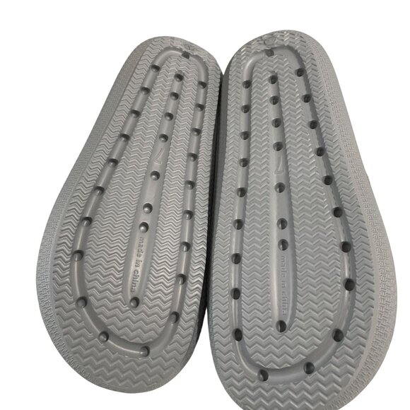 Beach Slides By JSlides Grey EVA Double Buckle Sandals Women 7M Summer Coastal - Picture 11 of 13